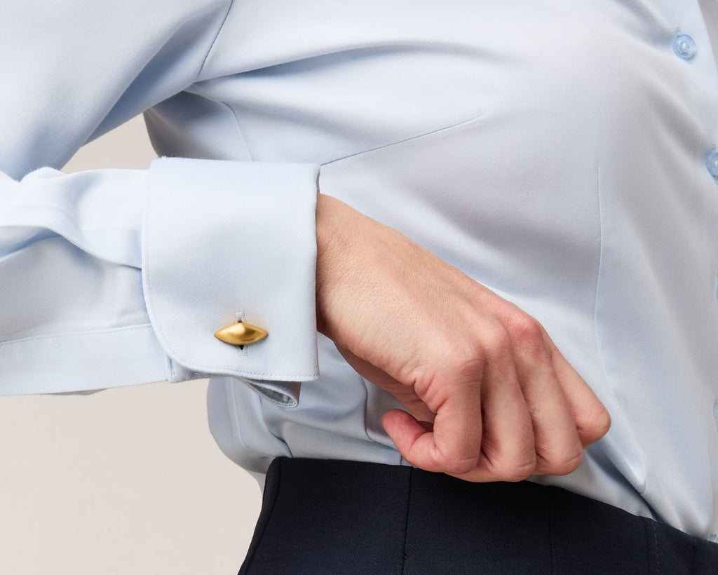 Damenbluse Slim Fit - Umschlagmanschette