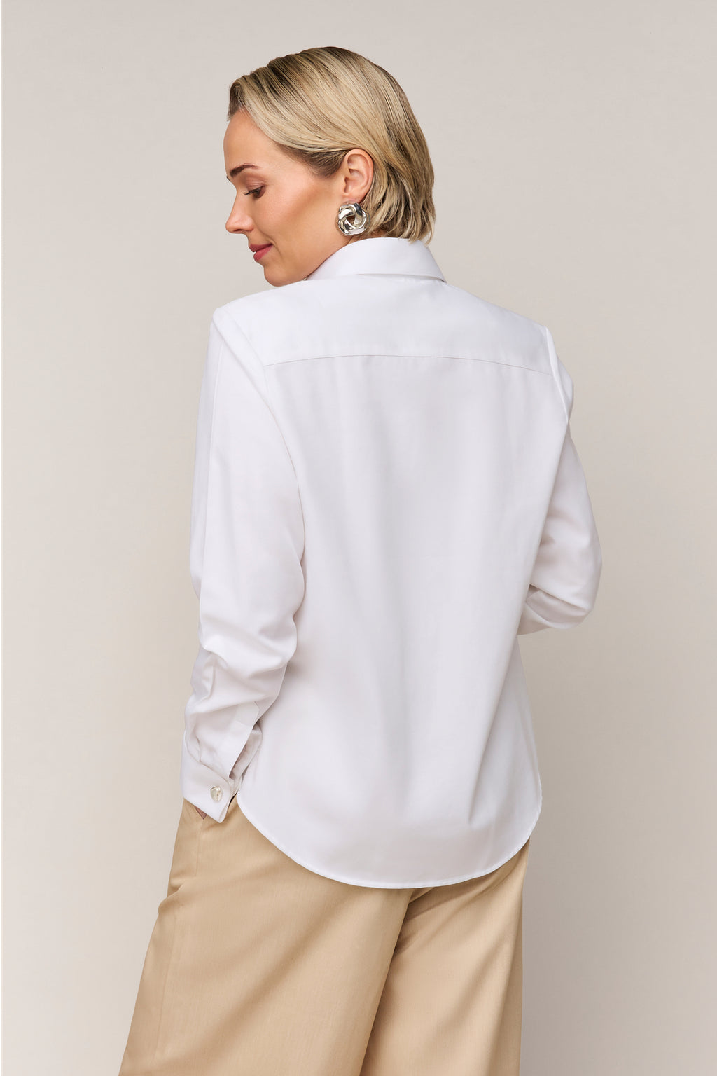 Damenbluse Regular Fit - Umschlagmanschette