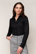 Damenbluse Slim Fit - Einfache Manschette