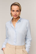 Damenbluse Slim Fit - Einfache Manschette