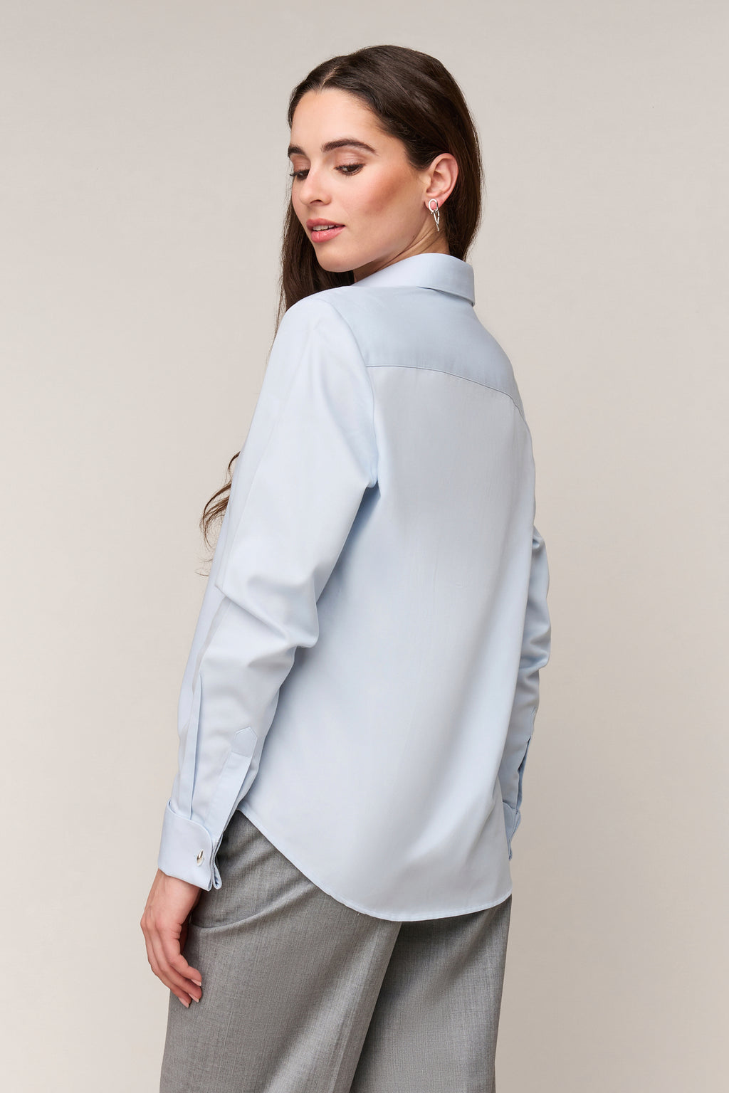 Damenbluse Regular Fit – Doppelmanschette
