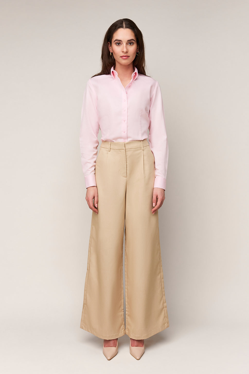 Damenbluse Slim Fit - Einfache Manschette