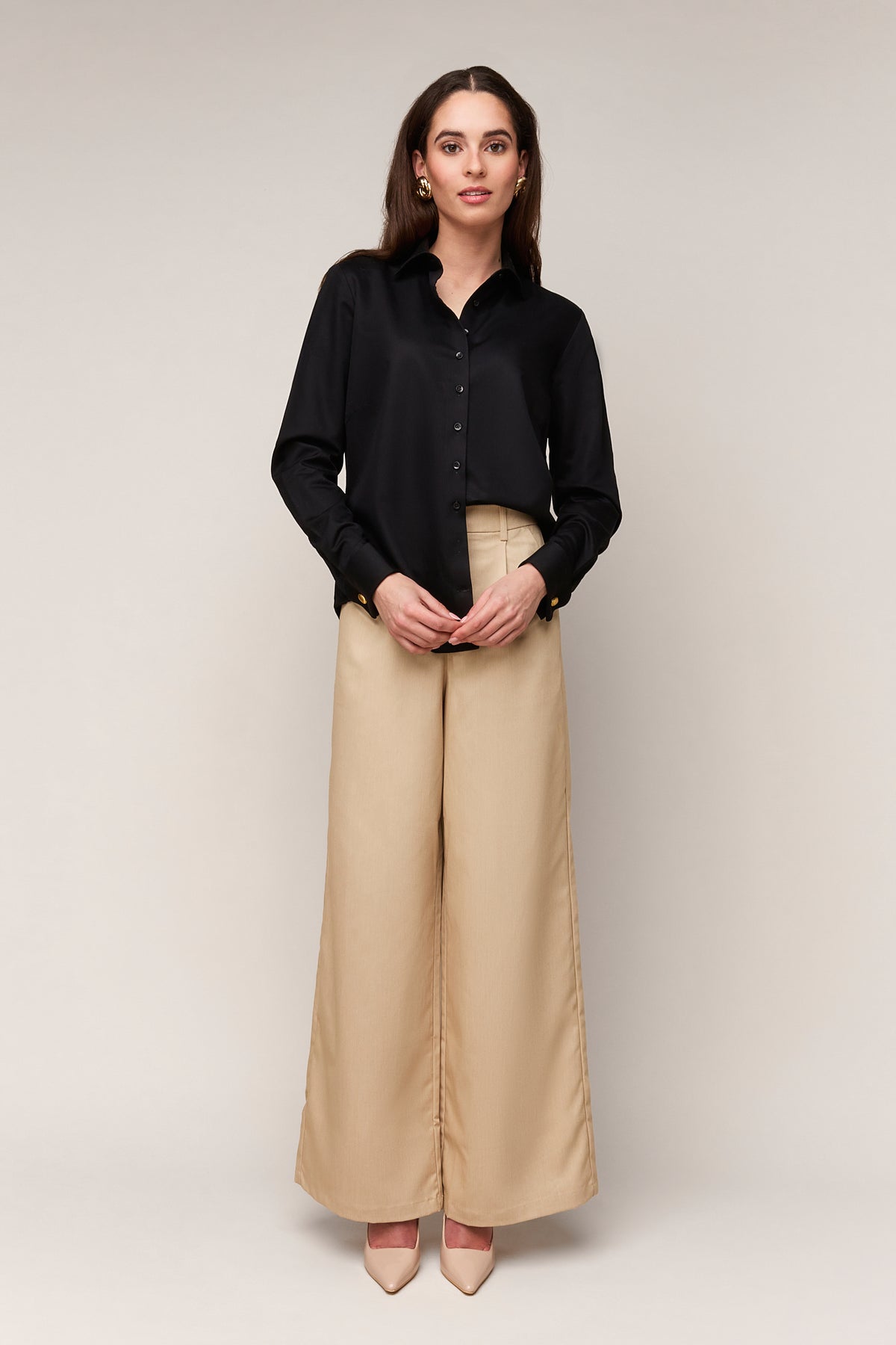 Dames Blouse Regular Fit - Dubbele Manchet