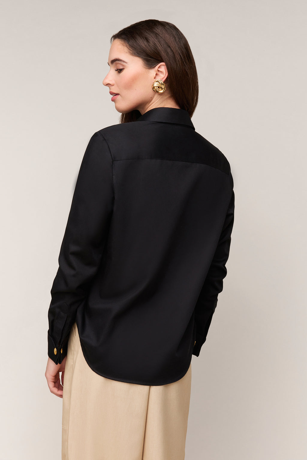 Damenbluse Regular Fit – Doppelmanschette