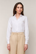 Damenbluse Slim Fit - Umschlagmanschette